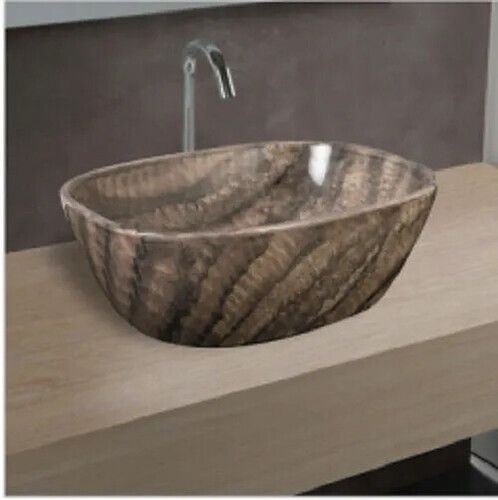 Green-Pin Scratch Resistant Easy Installation Printed Ceramic Counter Top Wash Basin