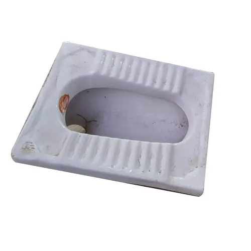 McQueen Floor Mounted Toilet Seat - Ceramic, Round Shape, Glossy Finish | Easy Installation, Crack Proof, Scratch Resistant