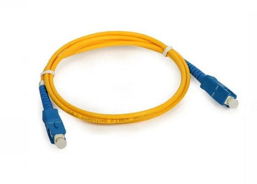 1.5 Meter Single Mode Body Fiber Optic Patch Cable  Armored Material: Pvc