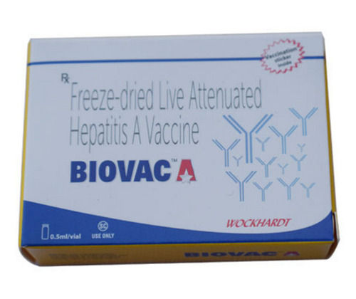 Biovac A फ़्रीज़-ड्राइड लाइव एटेन्यूएटेड वैक्सीन 0.5ml वायल पैक