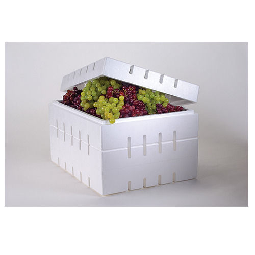 High Quality 25-50 mm White Rectangular Plain Normal EPS Grape Boxes