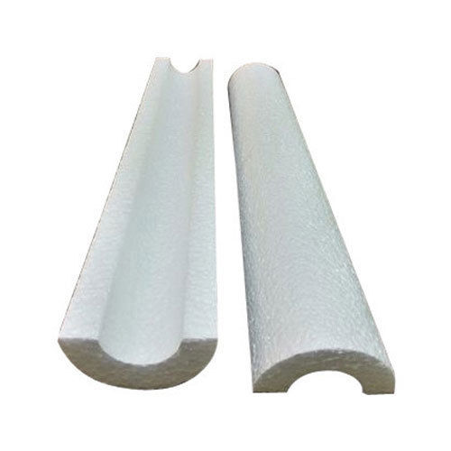 Highly Durable Customized Sizes Plain White Thermocol Pipe Section for Insulation 