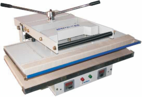 Manual Fusing Press Machine For Garment Collars, Cuffs And Placket