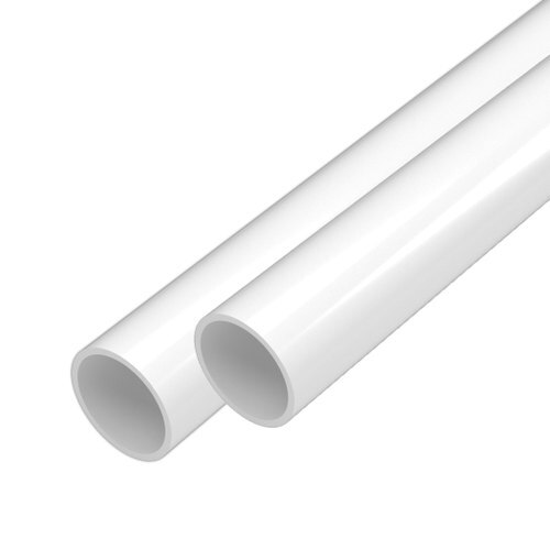 Plain White Strong Round Shaped Pvc Plastic Pipe In Size Of 4 Inch With 6 Meter Length