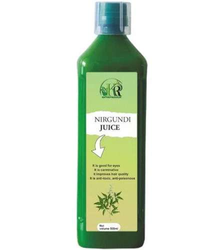 100% Pure and Natural Nirgundi Herbal Juice, Net Volume 500 ml