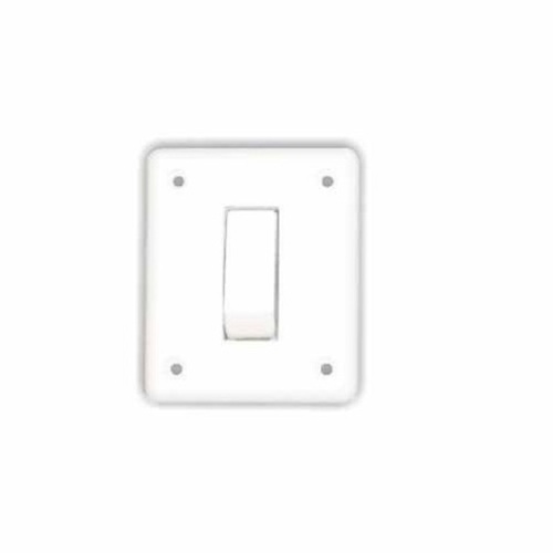 सिल्वर 240 वॉट और 220 वोल्ट सफ़ेद प्लास्टिक 9.4 इंच मॉड्यूलर स्विच