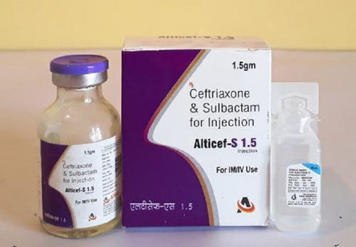 Alticef-s 1.5 सेफ्ट्रिएक्सोन और सुल्बैक्टम एंटीबायोटिक इंजेक्शन