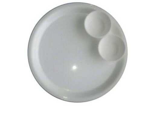 टैबलेट गोल आकार का प्लास्टिक डिनर प्लेट सेट, हल्का वज़न और टिकाऊ