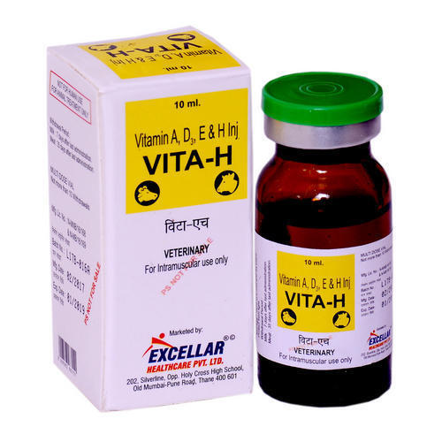 Vitamin A D3 E And H Injection - Liquid Veterinary Injectable | For Cattle and Others, Requires Prescription, Store in Cool and Dry Place