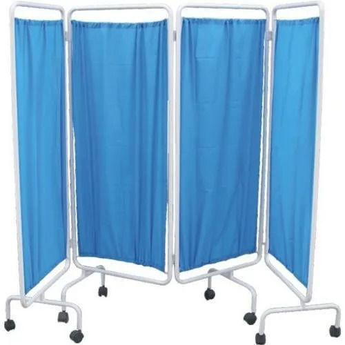 1689 H X 2400 W Mm Stainless Steel Bed Side Screen (4 Panels)