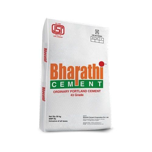 43 Grade Ordinary Porland Grey Barathi Cement For Construction