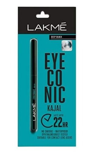 5 Inches Plastic Body Smooth Texture Waterproof Eyeconic Pencil Kajal