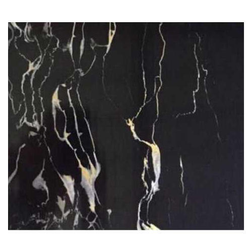 Black Color And Rectangular Shape Pvc Marble Sheet For Wall Decoration