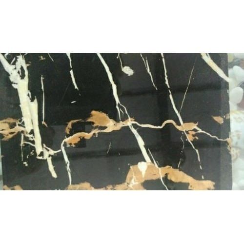 Black Color And Rectangular Shape Waterproof Pvc Marble Sheet For Wall Decoration