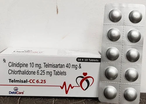 Clinidipine 10Mg Telmisartan 40 Mg And Chlorthalidone 6.25 Mg Tablets