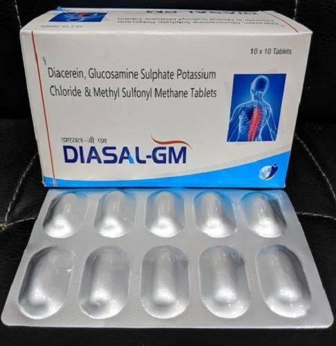 Diacerein 50 Mg Glucosamine Sulphate 750 Mg Methyl Sulfonyl Methane 250 Mg Tablets