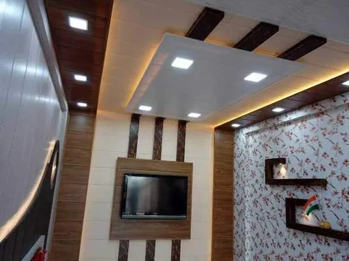 08 मिमी मोटाई के साथ आवासीय और वाणिज्यिक के लिए फिल्म कोटेड पीवीसी वॉल पैनल क्षमता: 1 से 15 टन टन/दिन