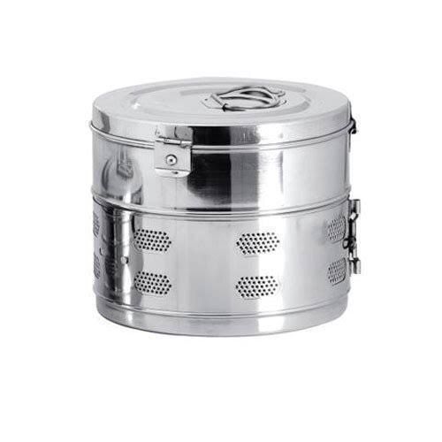 Round Shape Stainless Steel Dressing Drum For Hospital