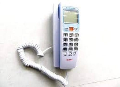 Plastic 3 Inch Screen Size 730G White Caller Id Telephone