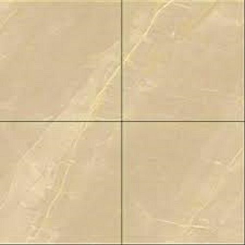 Crack Resistance Square Beige Gloss Ceramic Floor Tiles  Grade: A