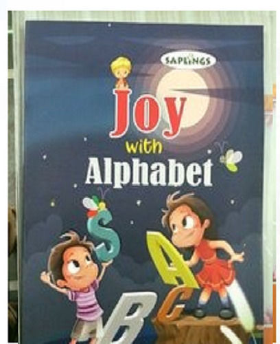 Disposable Elegant Look Glossy Paper Rectangular 3D Printed Alphabet Children Art Book