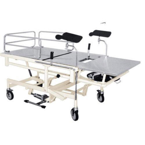 Epoxy Powder Coated Mild Steel Telescopic Obstetric Delivery Table