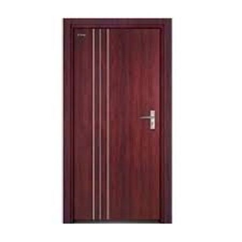 Height 8 Feet Open Style Durable Polished Dark Brown Hinged Pvc Door