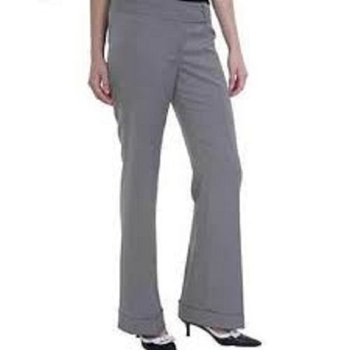 Ladies Formal Wear Ankle Length Comfortable Fit Plain Dyed Cotton Pant