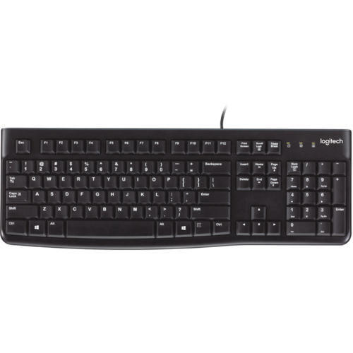 Logitech K120 Black Plastic Wired Computer Keyboard at Best Price in