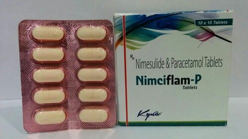 Nimciflam-P Nimesulide And Paracetamol Painkiller Tablet, 10x10 Blister