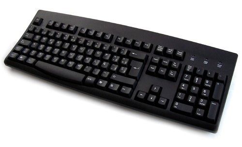 Light Weight Plastic Black Computer Wired Keyboard