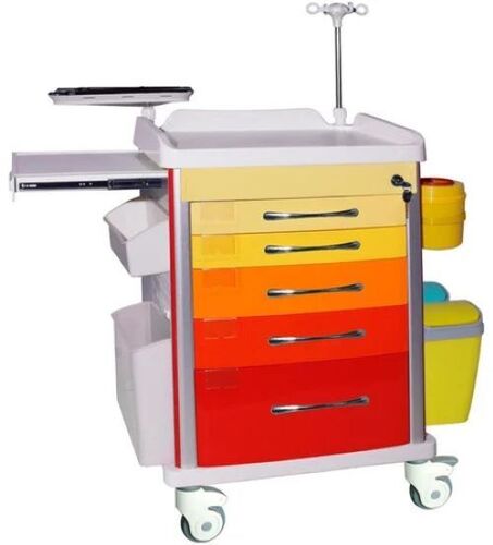 Abs Emergency Medicine Trolley - General Use: Commercial Furniture