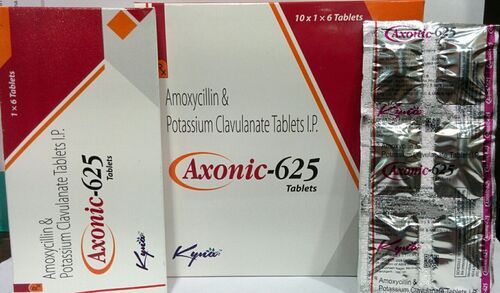 Axonic-625 Amoxicillin And Potassium Clavulanate 625 MG Antibiotic Tablet