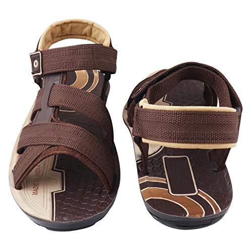 Casual And Daily Wear Mens Highly Comfortable Brown Pu Sandals