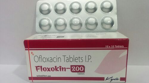 Floxokin-200 Ofloxacin 200 Antibiotic Tablet, 10x10 Alu Alu