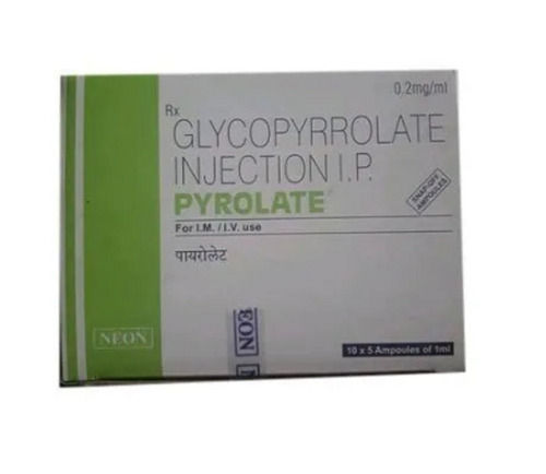 Glycopyrrolate Injection 0.2mg, 1 Box 50 Ampouls Pack