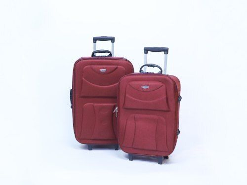 Multi Color 2 Pieces Set Polyester Material Trolley Bags For Luggage