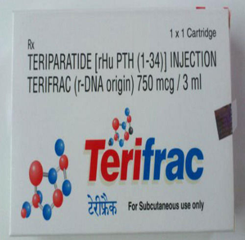 Plastic Teriparatide [Rhu Ptf (1-34)] Injection And Terifrac (R-Dna Origin) 750Mcg/3Ml, 1X1 Cartridge