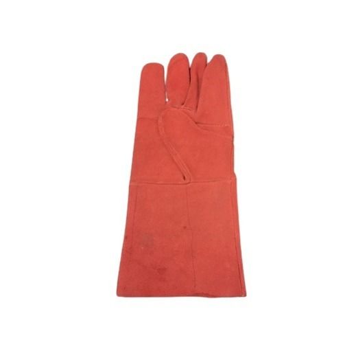 14 Inches Skin Friendly Industrial Plain Full Finger Leather Winter Hand Gloves