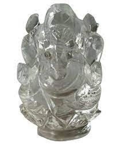 Sculpture Polished Home Decoration And Art & Collectible Ganesha Religious Crystal Figurine Hardness: Hard