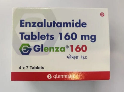 Glenmark Enzalutamide Glenza Capsules 160mg, 4*7 Capsules Per Box