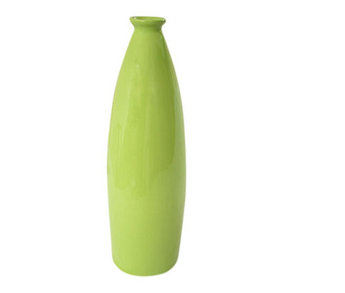 Home Decor Parrot Green Bottle Shaped Ceramic Vase 