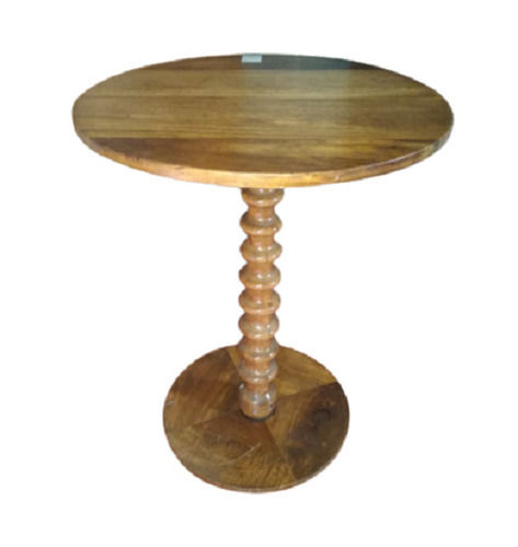 Modern Polished Finished Round Shape Anti Bacterial Solid Wood Bar Table