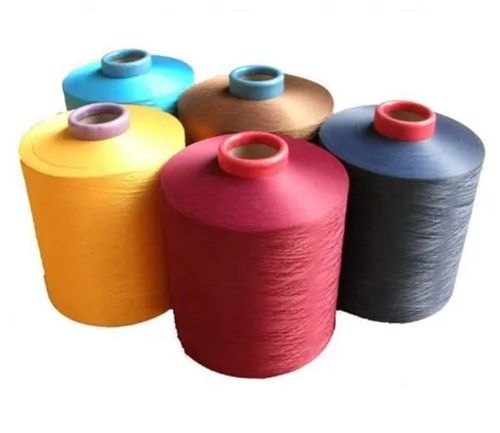 Plain Polyester Cotton Yarn For Knitting Garments, Machine Made