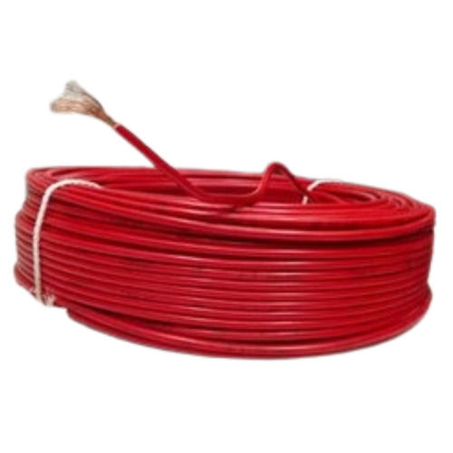 Red Shock Resistant Light Weight Copper Conductor Pvc Plastic Electric Wire