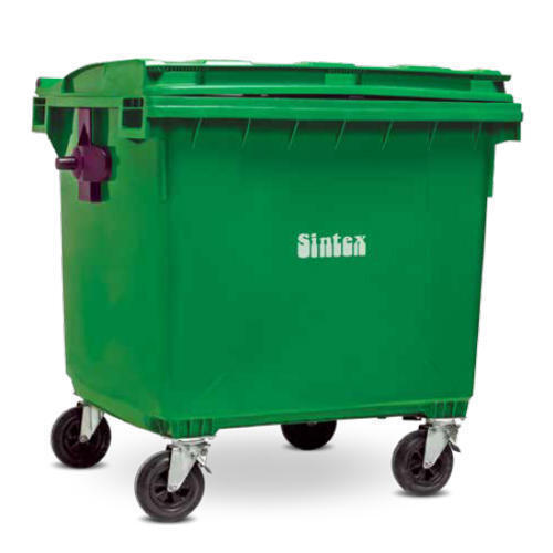 Sintex Gbrw 66-04 Wheeled Plastic Dustbin 660Ltr - Color: Green