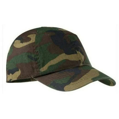 Skin Friendly Fine Finish Cotton Army Caps