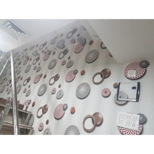 Waterproof Type Paper Printed 3D Decorative Wallpaper Gift Basket