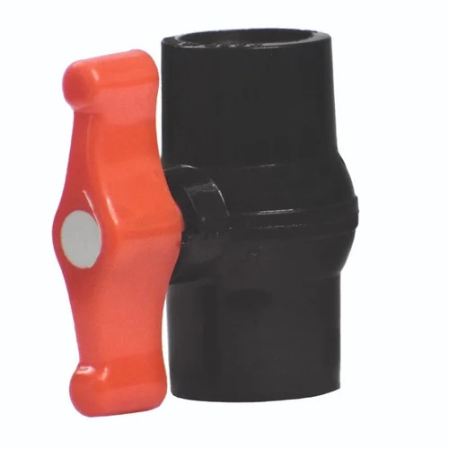 1/2 Inch Medium Pressure Easy To Install Light Weight PVC Solid Ball Valve - Material: PVC, Size: 1/2 Inch | Features: Threaded Connector, Smooth Finish, Easy Maintenance, Premium Design