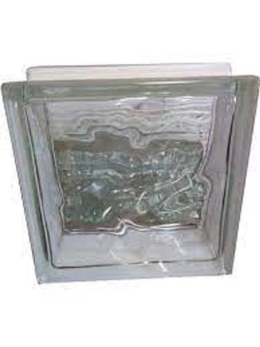 Light Black 12 Mm Rectangular Transparent Solid Decorative Glass Block